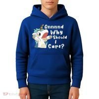 And Why Should I Care? Funny Sarcastic Unicorn Kids Hoodie thumb 4