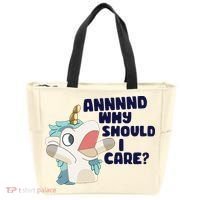 And Why Should I Care Funny Unicorn Tote Bag thumb 0