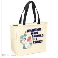 And Why Should I Care Funny Unicorn Tote Bag thumb 2