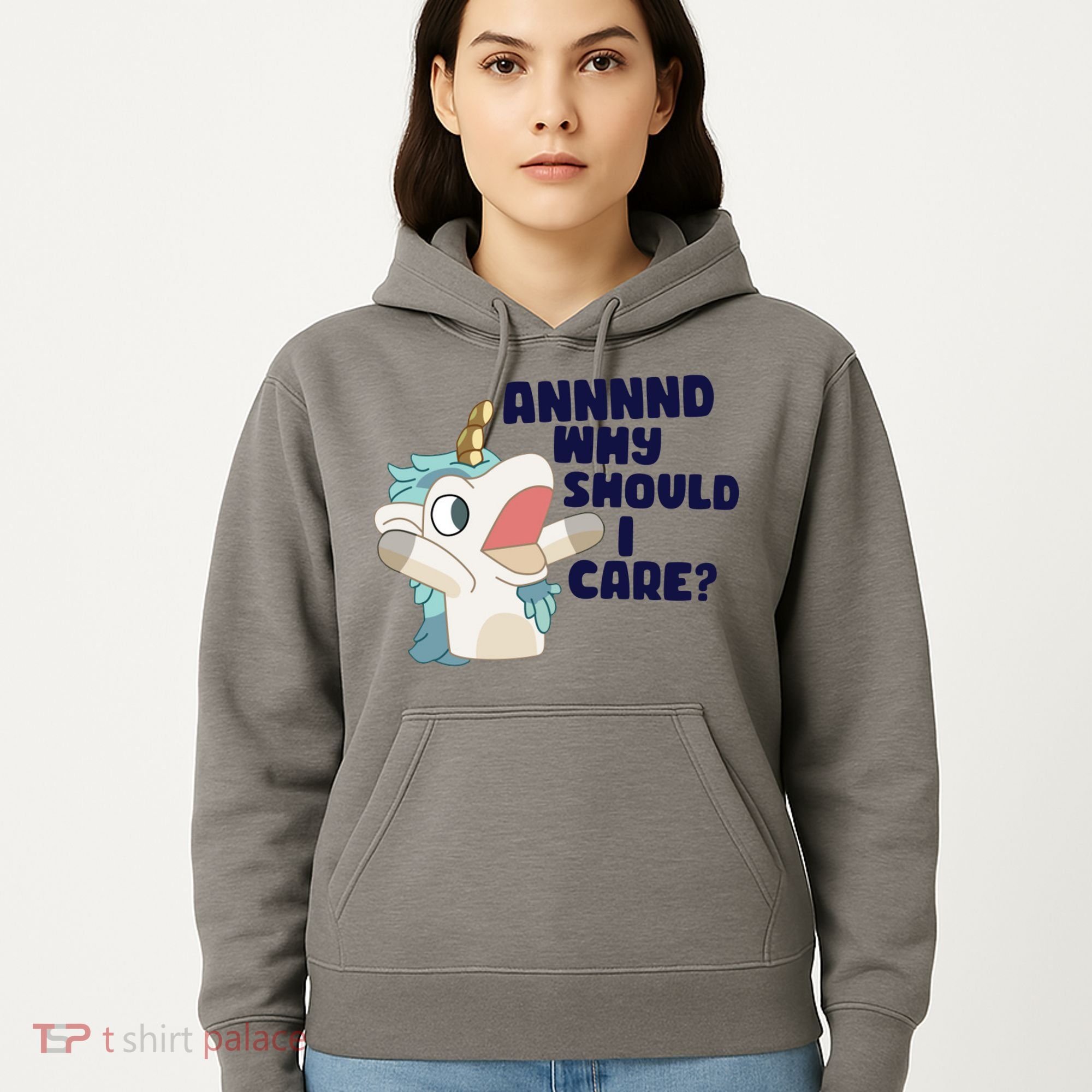 And Why Should I Care Funny Unicorn Hoodie