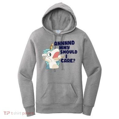 And Why Should I Care Funny Unicorn Women's Hoodie