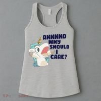 And Why Should I Care Funny Unicorn Women's Tank Top thumb 3