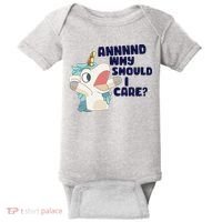 And Why Should I Care Funny Unicorn Baby Bodysuit thumb 0
