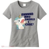 And Why Should I Care Funny Unicorn Women's T-Shirt thumb 0