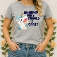 And Why Should I Care Funny Unicorn Women's T-Shirt thumb 2