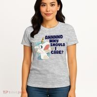 And Why Should I Care Funny Unicorn Women's T-Shirt thumb 4