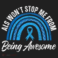 ALS Won't Stop Me From Being Awesome ALS Awareness Women's Sweatshirt thumb 2