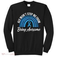 ALS Won't Stop Me From Being Awesome ALS Awareness Sweatshirt thumb 0