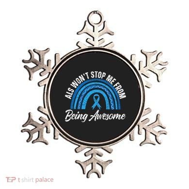 ALS Won't Stop Me From Being Awesome ALS Awareness Ornament