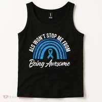 ALS Won't Stop Me From Being Awesome ALS Awareness Tank Top thumb 2