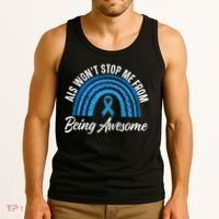 ALS Won't Stop Me From Being Awesome ALS Awareness Tank Top thumb 3