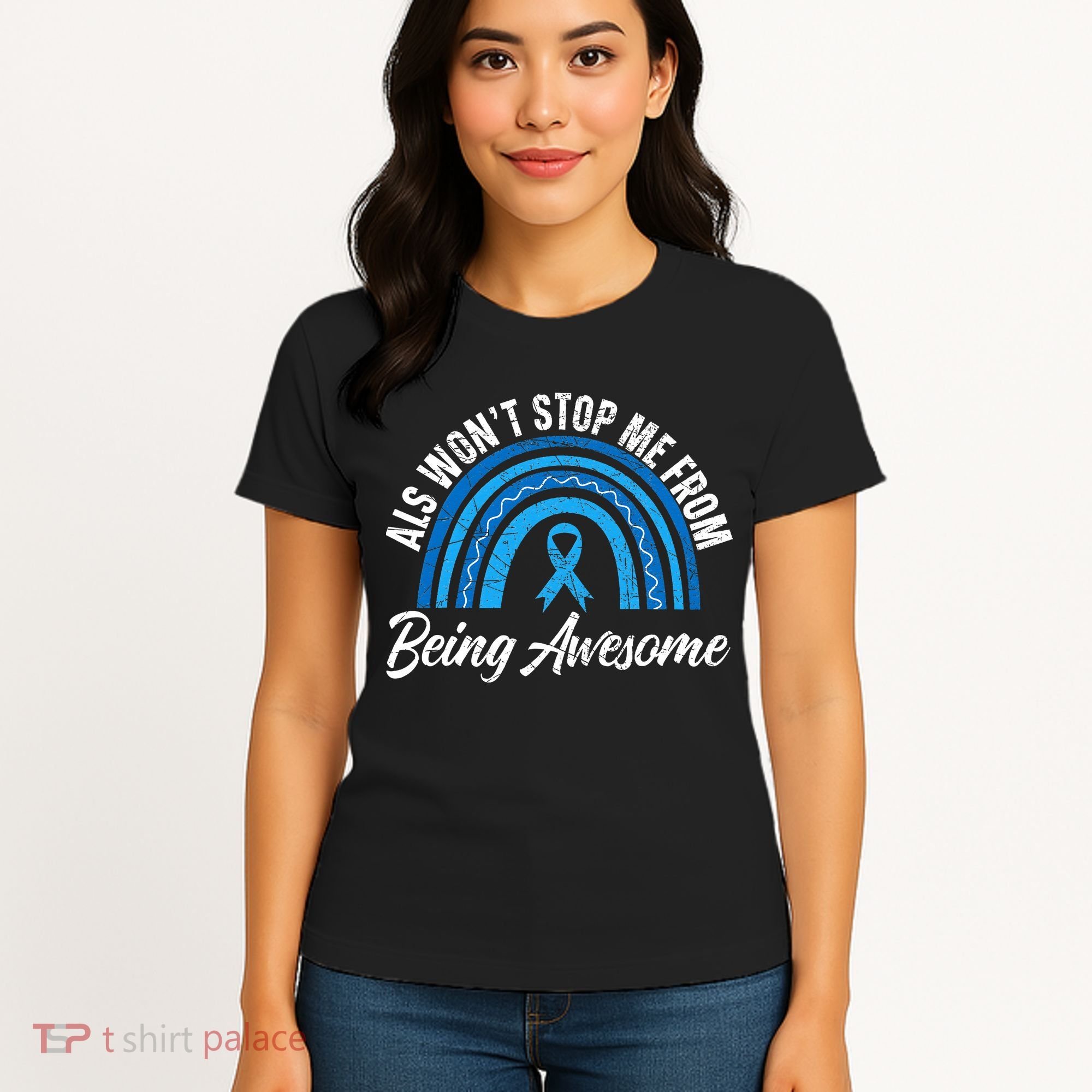 ALS Won't Stop Me From Being Awesome ALS Awareness Women's T-Shirt