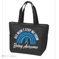 ALS Won't Stop Me From Being Awesome ALS Awareness Tote Bag thumb 3