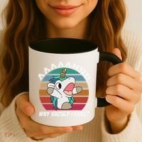 And Why Should I Care Funny Sarcastic Unicorn Coffee Mug thumb 3