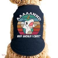 And Why Should I Care Funny Sarcastic Unicorn Doggie Tank thumb 0