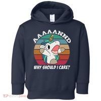 And Why Should I Care Funny Sarcastic Unicorn Toddler Hoodie thumb 0