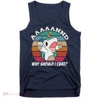 And Why Should I Care Funny Sarcastic Unicorn Tank Top thumb 0