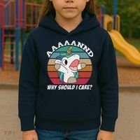 And Why Should I Care Funny Sarcastic Unicorn Kids Hoodie thumb 3