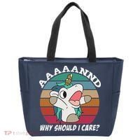 And Why Should I Care Funny Sarcastic Unicorn Tote Bag thumb 0