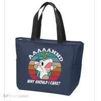 And Why Should I Care Funny Sarcastic Unicorn Tote Bag thumb 3