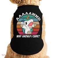 And Why Should I Care Funny Sarcastic Unicorn Doggie Tank thumb 0