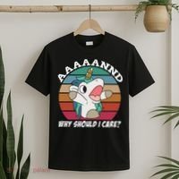 And Why Should I Care Funny Sarcastic Unicorn T-Shirt thumb 2