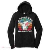 And Why Should I Care Funny Sarcastic Unicorn Women's Hoodie thumb 0