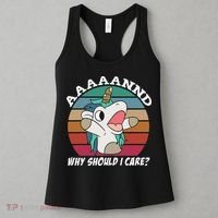 And Why Should I Care Funny Sarcastic Unicorn Women's Tank Top thumb 3