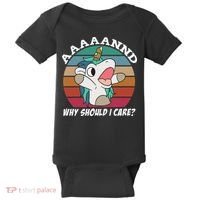 And Why Should I Care Funny Sarcastic Unicorn Baby Bodysuit thumb 0