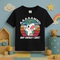 And Why Should I Care Funny Sarcastic Unicorn Toddler T-Shirt thumb 3