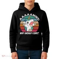 And Why Should I Care Funny Sarcastic Unicorn Kids Hoodie thumb 4