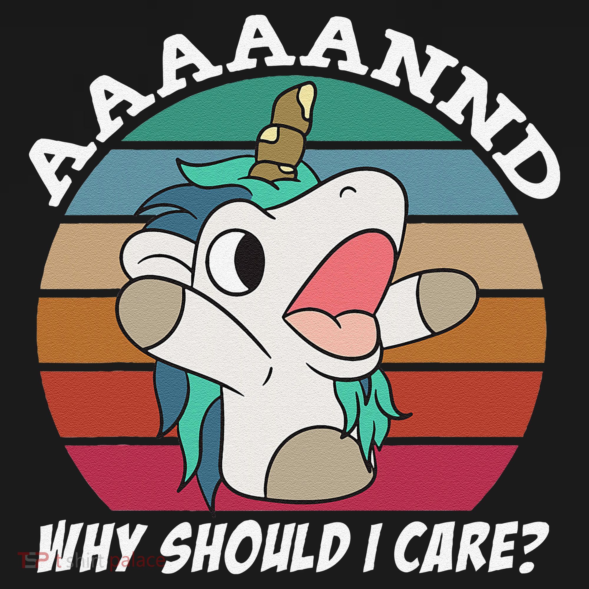 And Why Should I Care Funny Sarcastic Unicorn Kids Hoodie
