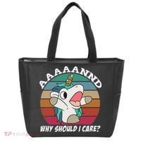 And Why Should I Care Funny Sarcastic Unicorn Tote Bag thumb 0