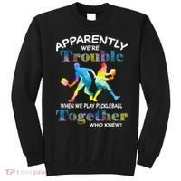 APPARENTLY WE'RE TROUBLE PICKLEBALL MEN Sweatshirt thumb 0