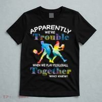 APPARENTLY WE'RE TROUBLE PICKLEBALL MEN T-Shirt thumb 5