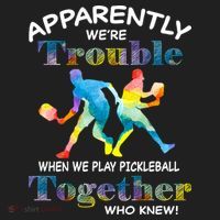 APPARENTLY WE'RE TROUBLE PICKLEBALL MEN Beanie thumb 2