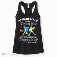 APPARENTLY WE'RE TROUBLE PICKLEBALL MEN Women's Tank Top thumb 0