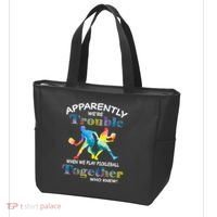APPARENTLY WE'RE TROUBLE PICKLEBALL MEN Tote Bag thumb 3