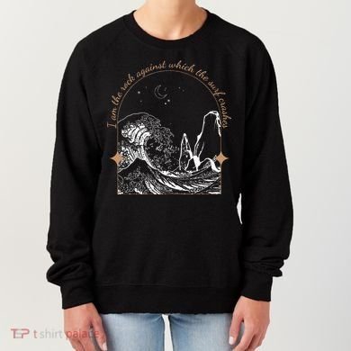 Against Which The Surf Crashes Women's Sweatshirt