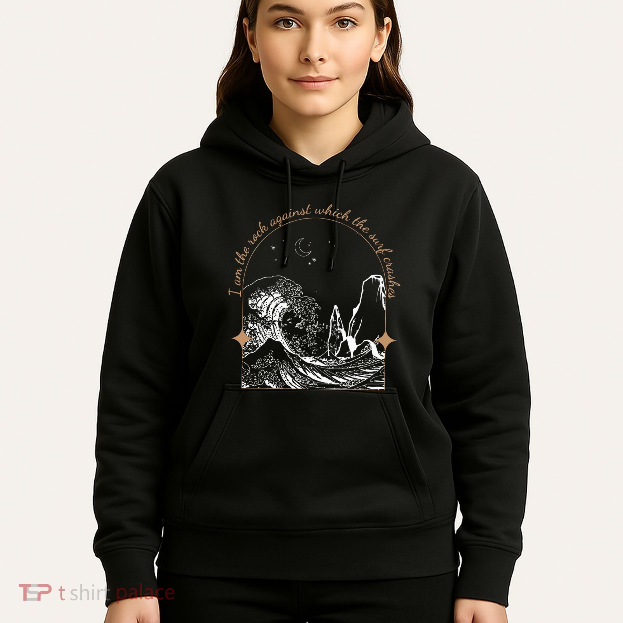Against Which The Surf Crashes Hoodie