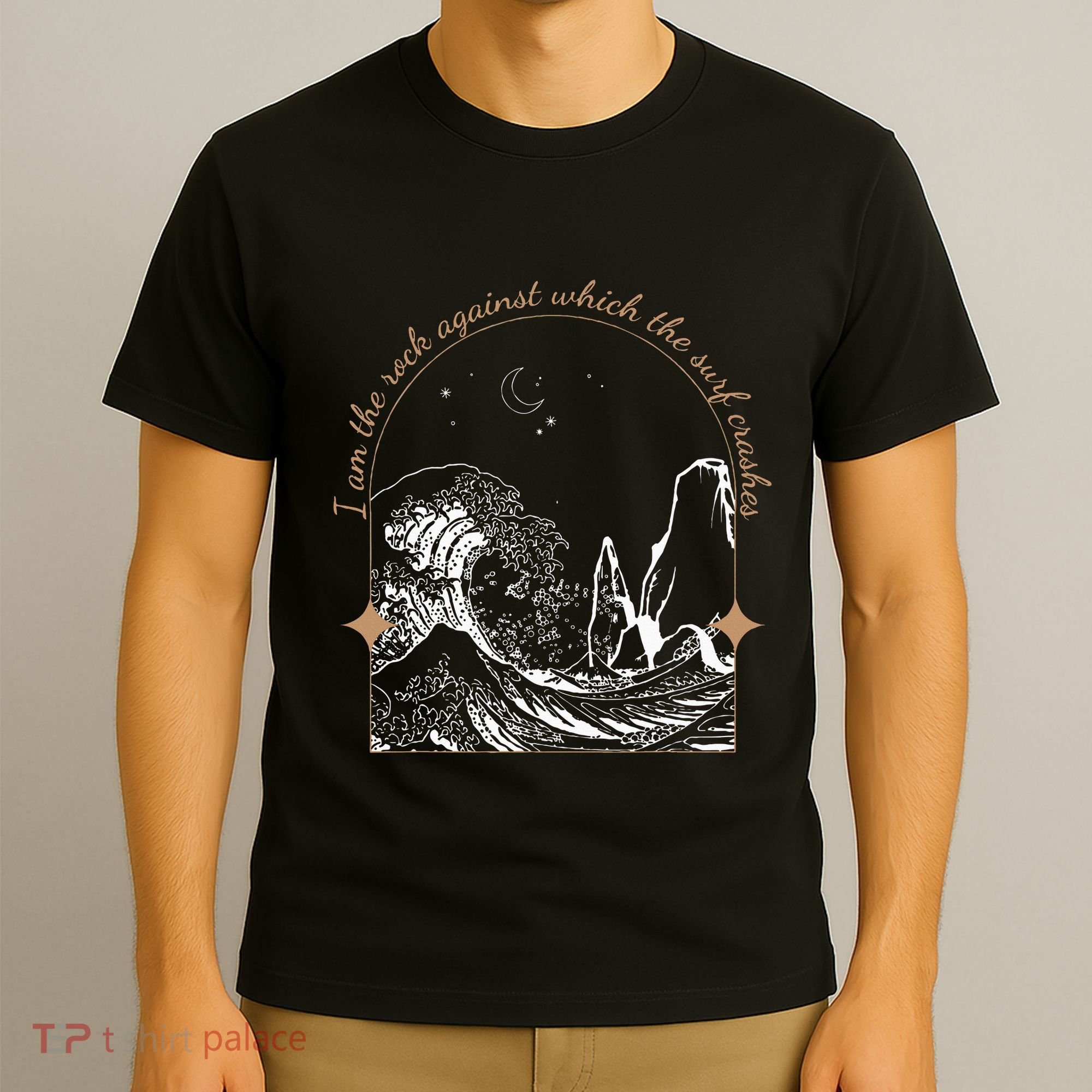 Against Which The Surf Crashes T-Shirt