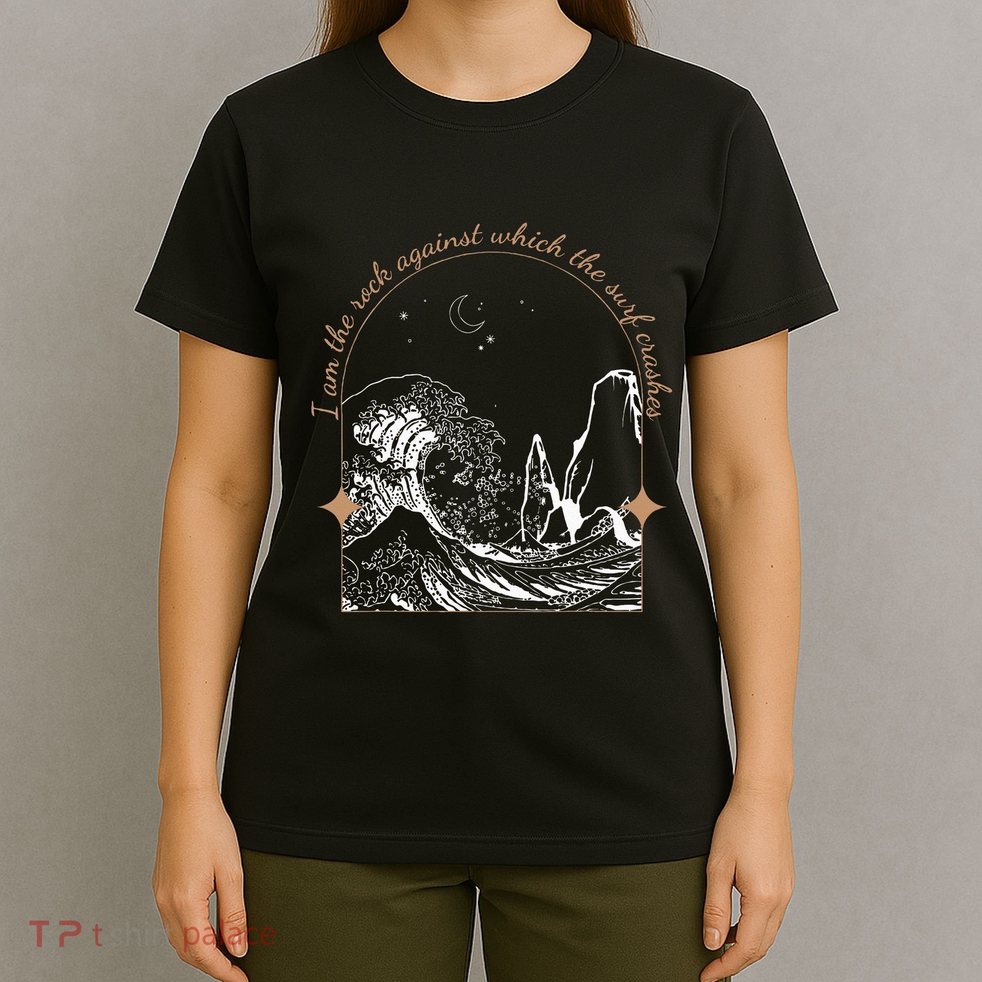 Against Which The Surf Crashes T-Shirt