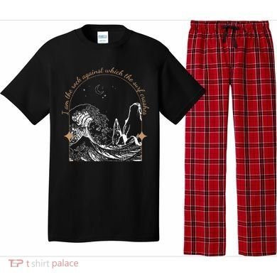 Against Which The Surf Crashes Pajama Set