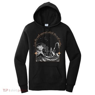 Against Which The Surf Crashes Women's Hoodie