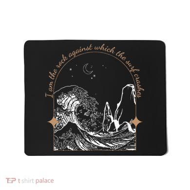 Against Which The Surf Crashes Mousepad