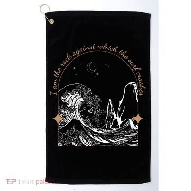 Against Which The Surf Crashes Golf Towel