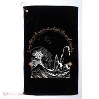 Against Which The Surf Crashes Golf Towel thumb 0