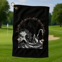 Against Which The Surf Crashes Golf Towel thumb 1