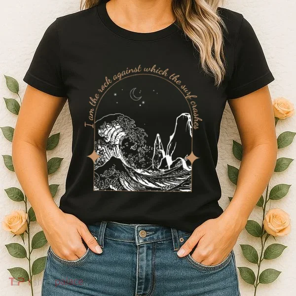 Against Which The Surf Crashes Women's T-Shirt