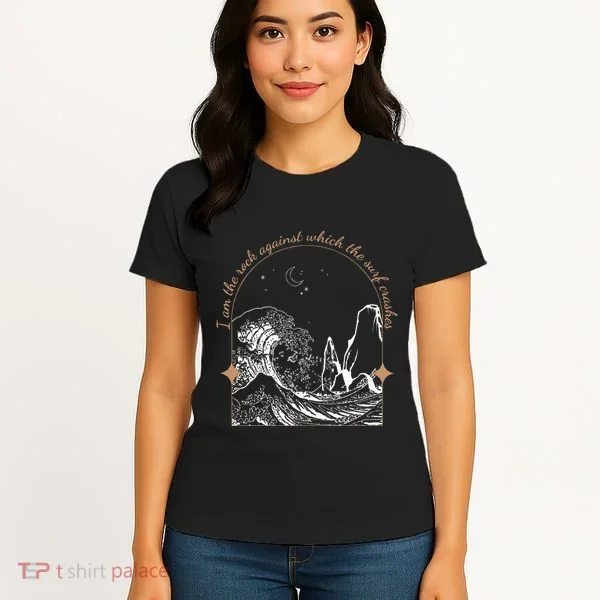 Against Which The Surf Crashes Women's T-Shirt